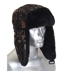 Шапка-ушанка "ОХОТА" КМФ Тёмный Лес (тк. Алова)
