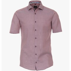 Сорочка Venti Modern Fit 623869300-401 в бордовой гамме короткий рукав