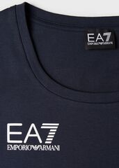 Женская теннисная футболка EA7 Women Jersey T-Shirt - navy blue