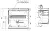 Aquanet 310142 Тумба Бруклин 85 цв.антрацит матовый (310142)