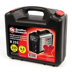 Аппарат электродной сварки, инвертор QUATTRO ELEMENTI B 255 (255 А, ПВ 80%, до 5.5 мм, 5.6 кг, Дисплей, TIG-Lift, от 160В, КЕЙС) (Арт. 911-499)