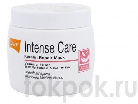 Маска для волос Lolane Intense Care Keratin Repair Mask Volume Filler, 200 гр