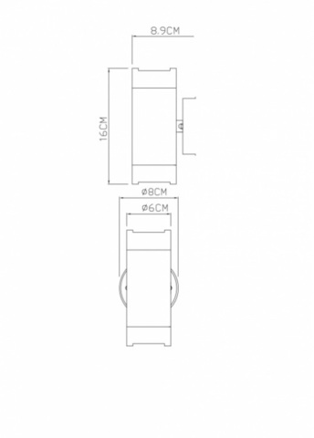 Уличный настенный светильник Arte Lamp ATLAS A3503AL-2BK