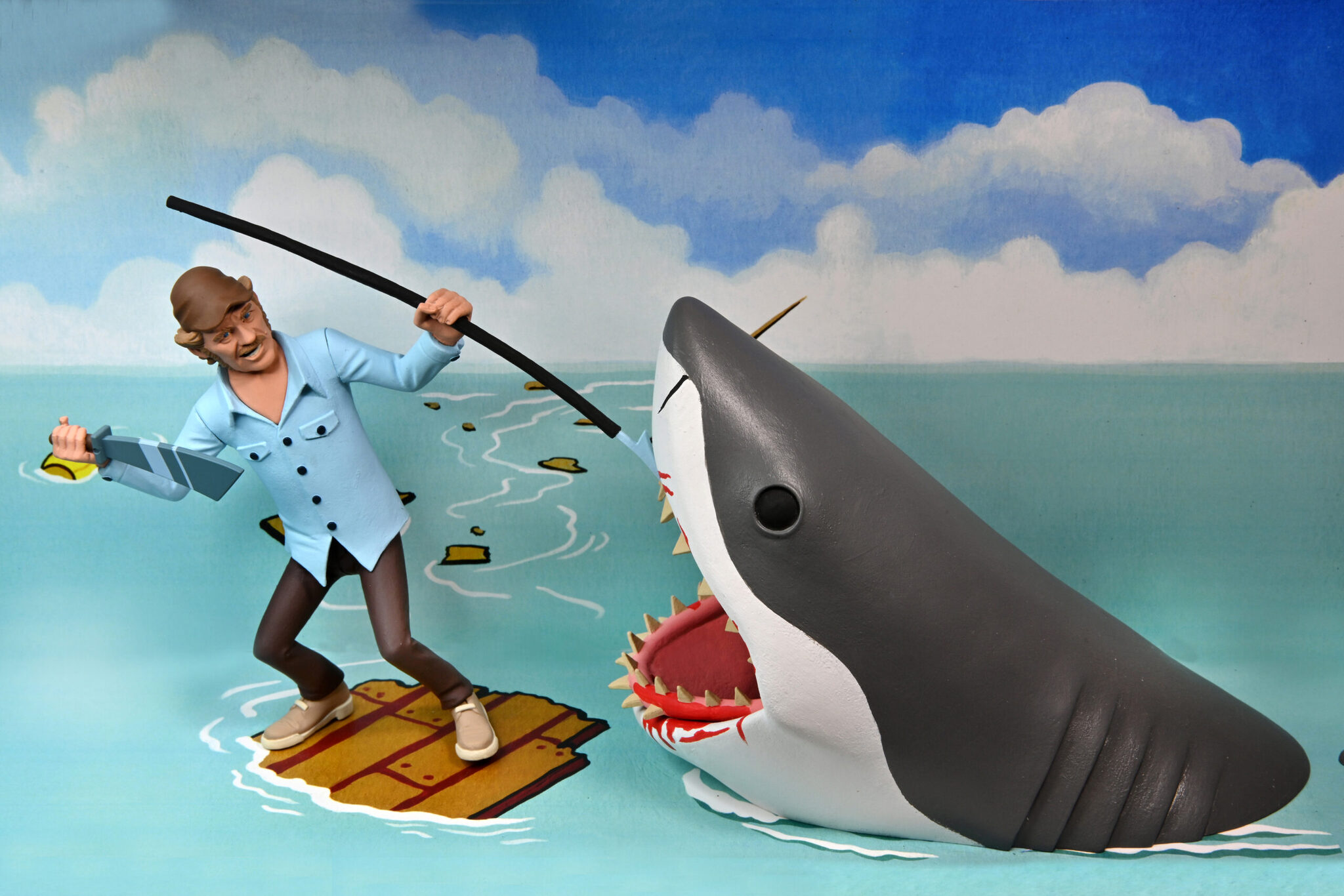 Фигурка NECA Toony Terrors Jaws: Quint vs. Shark – купить по выгодной цене  | Интернет-магазин комиксов 28oi.ru