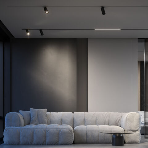 Магнитный трековый светильник Elektrostandard Slim Magnetic 85524/01 черный