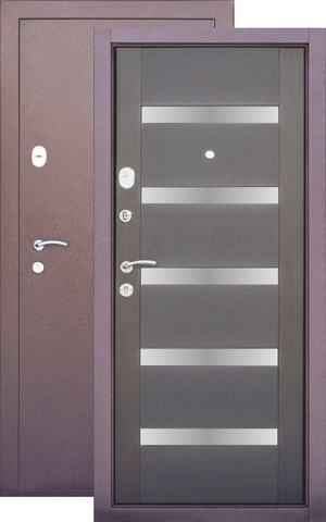 Входная металлическая дверь УД-322 (медь антик+венге)  Уральские двери из стали 1,2 мм с 2 замками