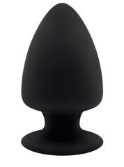 Черная анальная втулка Premium Silicone Plug XS - 8 см. - 