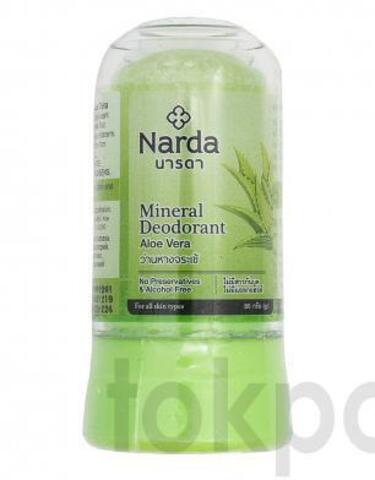 Кристаллический дезодорант с Алоэ Вера Narda Mineral Deodorant, 80 гр