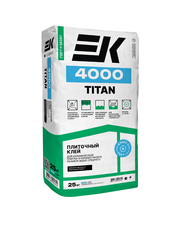 Клей для керамогранита и тяжелых плит ЕК Titan 4000 (25кг) //