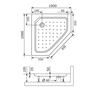 RGW 16180500-11 Душевой поддон трапеция RGW STYLE-TR