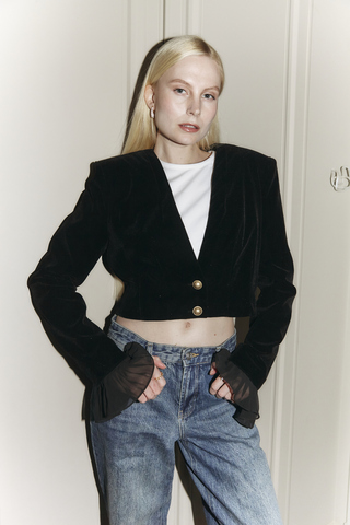 Бархатный жакет AMO