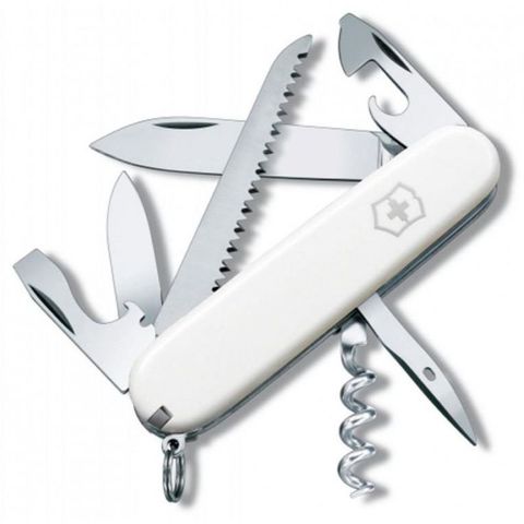 Нож перочинный Victorinox Camper (1.3613.7R) 91мм 13функций белый
