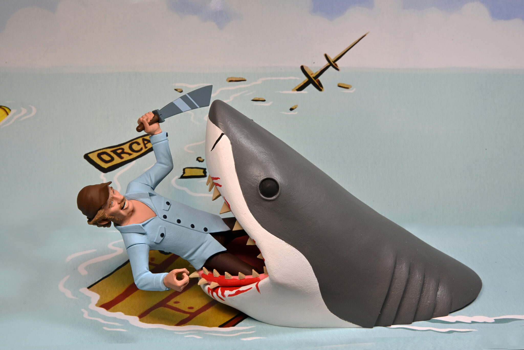 Фигурка NECA Toony Terrors Jaws: Quint vs. Shark – купить по выгодной цене  | Интернет-магазин комиксов 28oi.ru