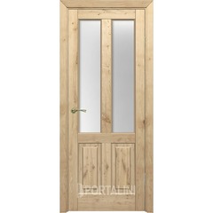 Купить Межкомнатная дверь массив дуба Порталини 1 остеклённая