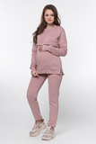 Утепленный спортивный костюм для беременных и кормящих 16041 пыльный беж