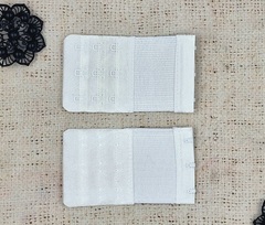 Застежка-удлинитель для бюстгальтера, р. 9,5*5,5см/14мм, белый