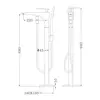 Abber Zeitlos AF8915W Смеситель напольный для ванны, цвет: белый