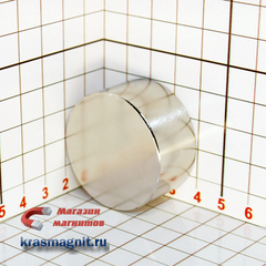 Неодимовый магнит диск 40*20 мм