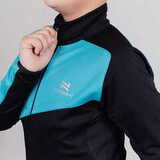 Детский утеплённый лыжный костюм Nordski Jr. Premium Blue-Black с высокой спинкой
