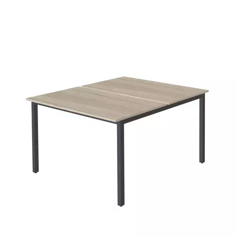 WM-4 + WM-4 + WM-4-02 Сдвоенный стол на металлокаркасе (120х133х77)