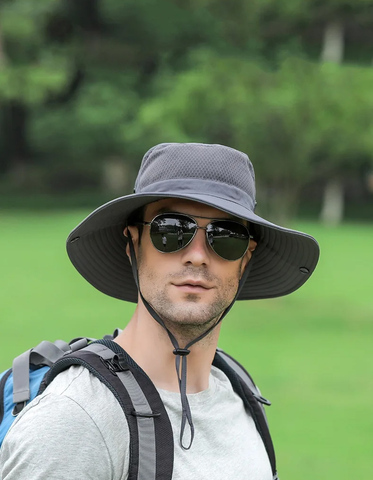 Картинка шляпа Skully Wear Wide Brim v2 grey - 3