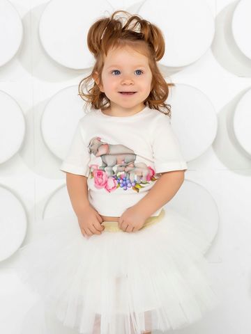 Футболка "Слоники в цветах"