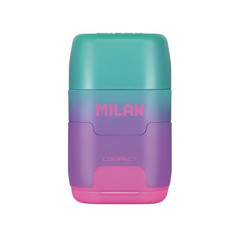 Ластик-точилка Milan COMPACT SUNSET ластик из синт каучука фиол-розовый