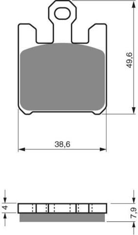 Тормозные колодки дисковые 200 GP5