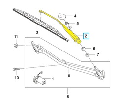 ПОВОДОК СТЕКЛООЧИСТИТЕЛЯ  NEXIA GM