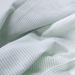 Варёный хлопок "Светло зеленая полоска", 2 мм