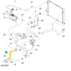 ПАТРУБОК ПЕЧКИ AVEO B12D1 ВХОД GM