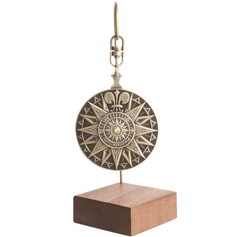 Миниатюрные ночные часы 13см Hemisferium Miniature Tide Computer бронза