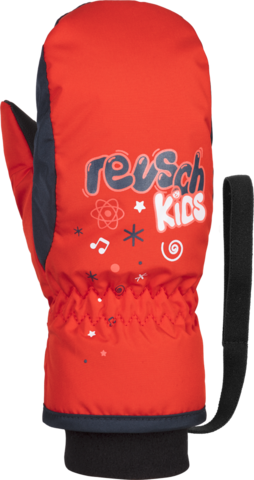 Картинка варежки Reusch Kids Mitten fire red/dress blue/white - 1