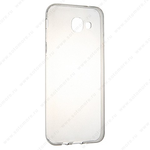 Накладка силиконовая ультра-тонкая для Samsung Galaxy A8 A810 2016 черная (прозрачная)