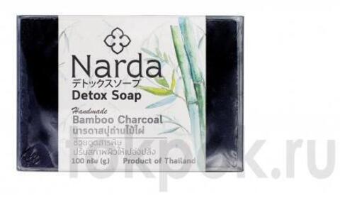 Мыло косметическое с бамбуковым углем Narda Detox Soap, 100 гр