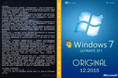 Windows 7 Ultimate SP1 x86/x64 Original 25.12.2015 -A.L.E.X. [2015, RUS, ENG]