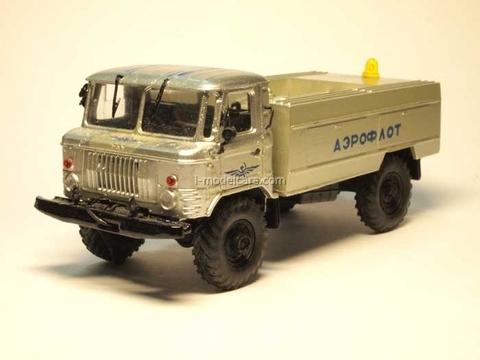 GAZ-66 tanker Aeroflot silver Agat Mossar Tantal 1:43