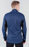 Премиальный костюм для лыж и зимнего бега Nordski Hybrid Blue-Black