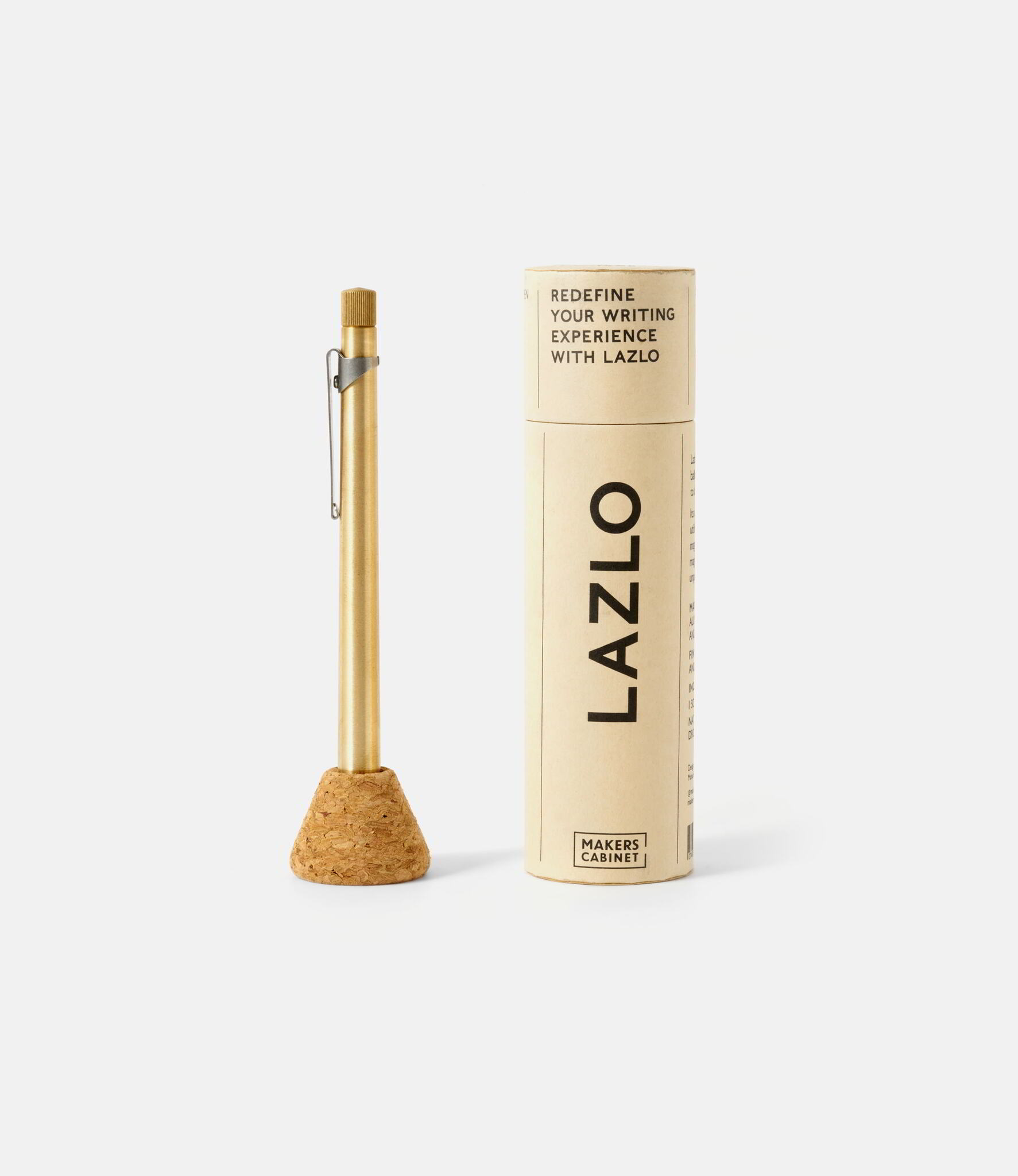 Makers Cabinet Lazlo — настольная ручка из латуни