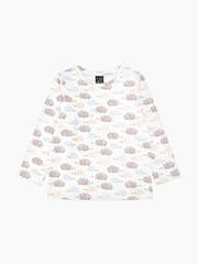 Лонгслив унисекс Mjölk Ёжики на экрю