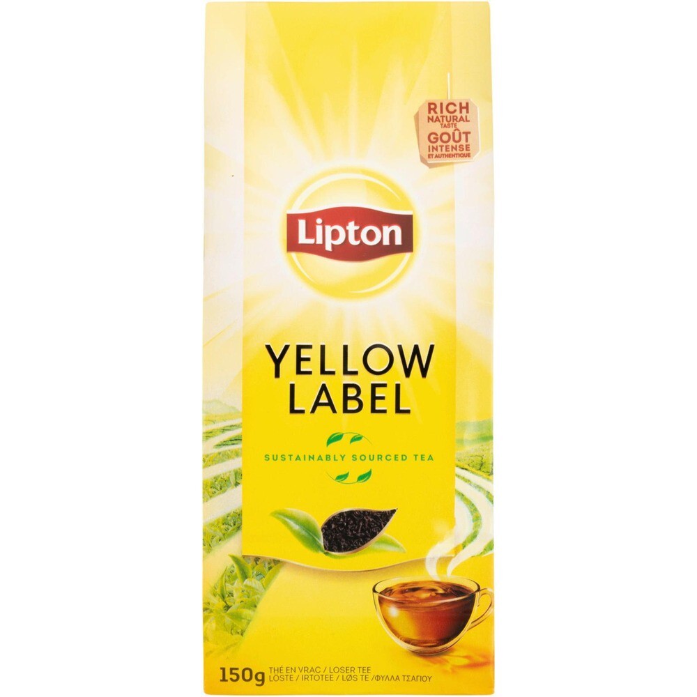 Чай Lipton 150G Yellow Label Tea Musta Irtotee – купить за 671 ₽ с  доставкой из Финляндии