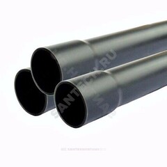 Труба НПВХ 125 серая под клеевое соед SDR26 Дн 110х4,2 Ру10 раструбная напорная L=3м Aquaviva AQV311042R