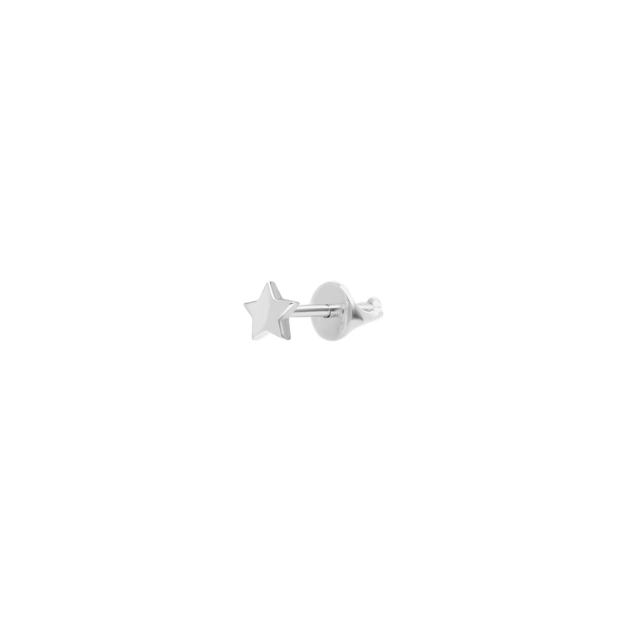 VIVA LA VIKA Пусет Plain Star Stud Earring viva la vika пусет plain triangle stud earring