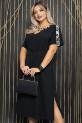 Платье Сказка (черное/лео) П12120 LT Collection