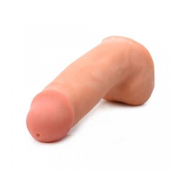 Loadz Squirting Dual Density Dildo 7 Inch - фаллоимитатор с эякуляцией, 18.5х5 см (телесный)