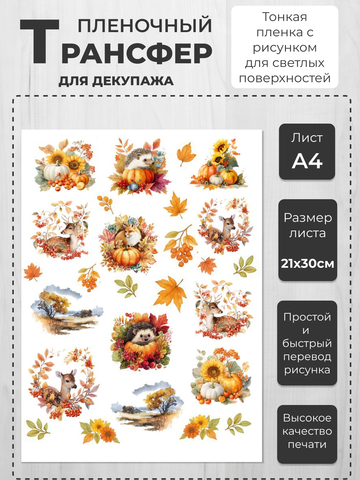 0176 Пленочный трансфер для декупажа формат А4, ProArt