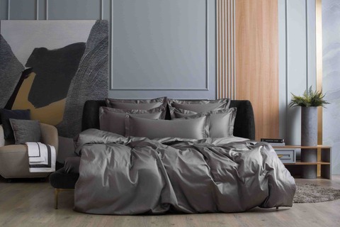 Наволочки 2шт 50х70 German Grass Graphite Allure темно-серый