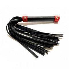 Плеть из эко-кожи чёрно-красная