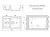 Мойка врезная Vivat 765020 2Ч МатБелый Искусственный камень