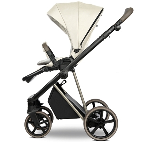 ROAN Коляска 2 в1 Sol Luxury короб + прогулка Butter Cream/Champagne